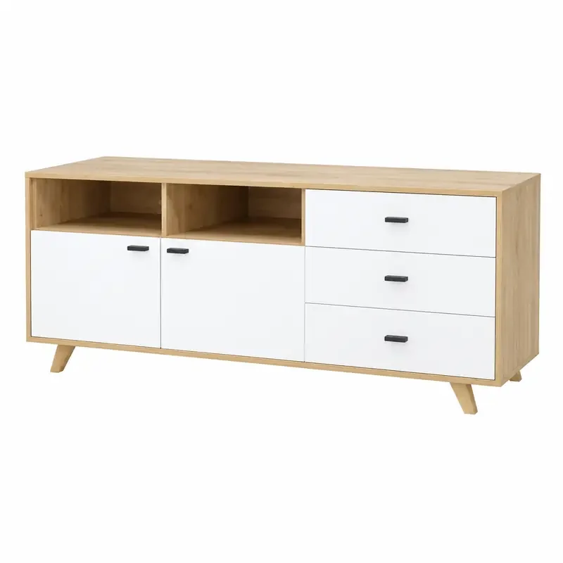 Mueble TV Roble blanco